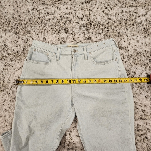 Madewell Curvy Petite Perfect Vintage Light Wash Blue Textured Jean NWOT SZ 31P - Picture 12 of 16